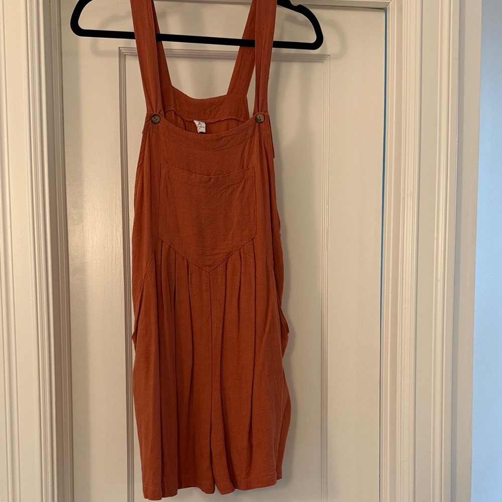 Chic Rust Orange Overalls